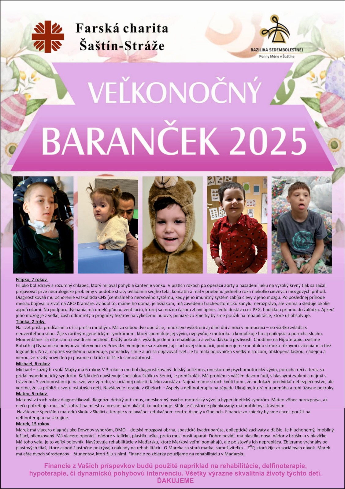 Velkonocny barancek - plagat popis deti